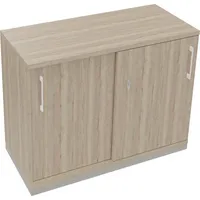 Soennecken Schiebetürenschrank endless 820119071, abschließbar, 2 OH, eiche natur, 100x78,1x44,2cm (BxHxT) 4003969073432 Soennecken