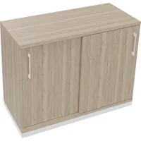 Soennecken Schiebetürenschrank endless 820119171, abschließbar, 2 OH, eiche natur, 100x78,1x44,2cm (BxHxT) 4003969073425 Soennecken