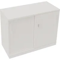 Soennecken Schiebetürenschrank endless 820119101, abschließbar, 2 OH, diamantweiß, 100x78,1x44,2cm (BxHxT) 4003969073463 Soennecken