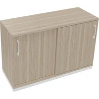 Soennecken Schiebetürenschrank endless 820119471, abschließbar, 2 OH, eiche natur, 120x78,1x44,2cm (BxHxT) 4003969073258 Soennecken
