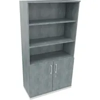 Soennecken Regalschrank endless 820115583, abschließbar, 5 OH, beton hell, 100x186,9x44,2cm (BxHxT) 4003969067998 Soennecken