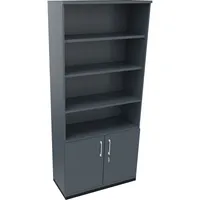 Soennecken Regalschrank endless 820116282, abschließbar, 6 OH, lavagrau, 100x222,1x44,2cm (BxHxT) 4003969069077 Soennecken