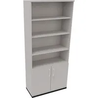 Soennecken Regalschrank endless 820116281, abschließbar, 6 OH, lichtgrau, 100x222,1x44,2cm (BxHxT) 4003969069046 Soennecken