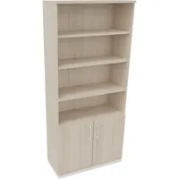Soennecken Regalschrank endless 820116472, abschließbar, 6 OH, akazie hell, 100x222,1x44,2cm (BxHxT) 4003969068964 Soennecken