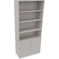 Soennecken Regalschrank endless 820116481, abschließbar, 6 OH, lichtgrau, 100x222,1x44,2cm (BxHxT) 4003969068957 Soennecken