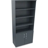 Soennecken Regalschrank endless 820116482, abschließbar, 6 OH, lavagrau, 100x222,1x44,2cm (BxHxT) 4003969068995 Soennecken