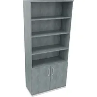 Soennecken Regalschrank endless 820116483, abschließbar, 6 OH, beton hell, 100x222,1x44,2cm (BxHxT) 4003969068971 Soennecken