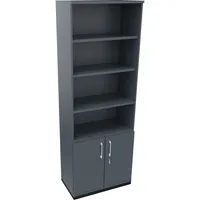 Soennecken Regalschrank endless 820116582, abschließbar, 6 OH, lavagrau, 80x222,1x44,2cm (BxHxT) 4003969068162 Soennecken