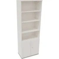 Soennecken Regalschrank endless 820116601, abschließbar, 6 OH, diamantweiß, 80x222,1x44,2cm (BxHxT) 4003969068216 Soennecken