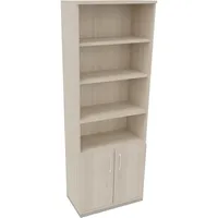 Soennecken Regalschrank endless 820116672, abschließbar, 6 OH, akazie hell, 80x222,1x44,2cm (BxHxT) 4003969068230 Soennecken