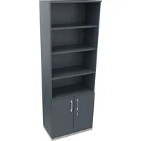Soennecken Regalschrank endless 820116682, abschließbar, 6 OH, lavagrau, 80x222,1x44,2cm (BxHxT) 4003969068193 Soennecken