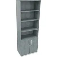 Soennecken Regalschrank endless 820116783, abschließbar, 6 OH, beton hell, 80x222,1x44,2cm (BxHxT) 4003969068209 Soennecken