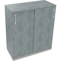 Soennecken Schiebetürenschrank endless 820119683, abschließbar, 3 OH, beton hell, 100x113,3x44,2cm (BxHxT) 4003969070325 Soennecken