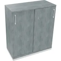 Soennecken Schiebetürenschrank endless 820119783, abschließbar, 3 OH, beton hell, 100x113,3x44,2cm (BxHxT) 4003969070448 Soennecken