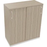 Soennecken Schiebetürenschrank endless 820119771, abschließbar, 3 OH, eiche natur, 100x113,3x44,2cm (BxHxT) 4003969070295 Soennecken