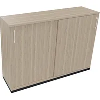 Soennecken Schiebetürenschrank endless 820119871, abschließbar, 3 OH, eiche natur, 160x113,3x44,2cm /BxHxT) 4003969070004 Soennecken