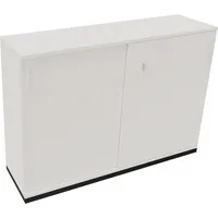 Soennecken Schiebetürenschrank endless 820119801, abschließbar, 3 OH, diamantweiß, 160x113,3x44,2cm /BxHxT) 4003969070424 Soennecken