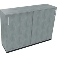Soennecken Schiebetürenschrank endless 820119883, abschließbar, 3 OH, beton hell, 160x113,3x44,2cm /BxHxT) 4003969070356 Soennecken