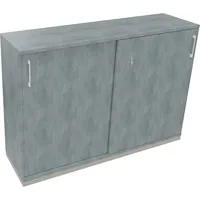Soennecken Schiebetürenschrank endless 820119983, abschließbar, 3 OH, beton hell, 160x113,3x44,2cm /BxHxT) 4003969069930 Soennecken