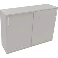 Soennecken Schiebetürenschrank endless 820119981, abschließbar, 3 OH, lichtgrau, 160x113,3x44,2cm /BxHxT) 4003969069916 Soennecken