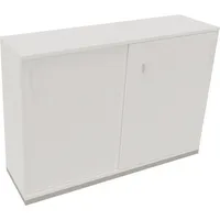 Soennecken Schiebetürenschrank endless 820119901, abschließbar, 3 OH, diamantweiß, 160x113,3x44,2cm /BxHxT) 4003969069923 Soennecken