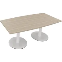 Konferenztisch communication 1.800 x 720 x 800/900 mm (B x H x T) verkehrsweiß