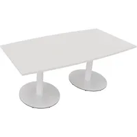 Konferenztisch communication 1.800 x 720 x 800/900 mm (B x H x T) verkehrsweiß
