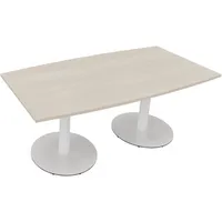 Konferenztisch communication 1.800 x 720 x 800/900 mm (B x H x T) verkehrsweiß