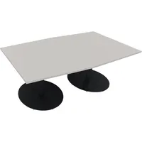 Konferenztisch communication 2.000 x 720 x 1.000/1.100 mm (B x H x T) anthrazit metallic