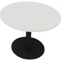 Soennecken Besprechungstisch communication, 72cm (H), 100x100cm (BxT), rund, weiß / anthrazit metallic 4003969065772 Soennecken