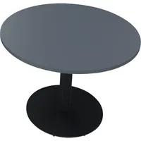 Soennecken Besprechungstisch communication, 72cm (H), 100x100cm (BxT), rund, lavagrau / anthrazit metallic 4003969065796 Soennecken