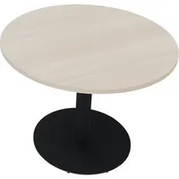 Soennecken Besprechungstisch communication, 72cm (H), 100x100cm (BxT), rund, akazie hell / anthrazit metallic 4003969065758 Soennecken