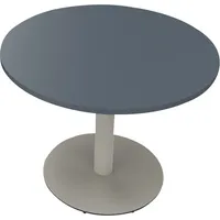 Soennecken Besprechungstisch communication, 72cm (H), 100x100cm (BxT), rund, lavagrau / silber 4003969065857 Soennecken