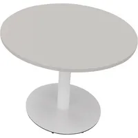 Soennecken Besprechungstisch communication, 72cm (H), 100x100cm (BxT), rund, lichtgrau / weiß 4003969065925 Soennecken