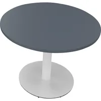 Soennecken Besprechungstisch communication, 72cm (H), 100x100cm (BxT), rund, lavagrau / weiß 4003969065918 Soennecken