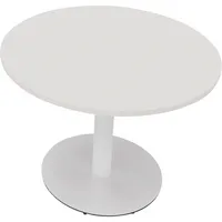 Soennecken Besprechungstisch communication, 72cm (H), 100x100cm (BxT), rund, weiß / weiß 4003969065895 Soennecken