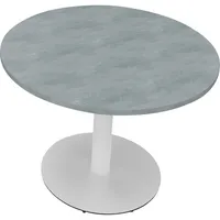 Soennecken Besprechungstisch communication, 72cm (H), 100x100cm (BxT), rund, beton hell / weiß 4003969065888 Soennecken
