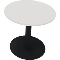Soennecken Besprechungstisch communication, 72cm (H), 80x80cm (BxT), rund, weiß / anthrazit metallic 4003969065956 Soennecken