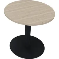 Soennecken Besprechungstisch communication, 72cm (H), 80x80cm (BxT), rund, eiche natur / anthrazit metallic 4003969065963 Soennecken