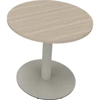 Soennecken Besprechungstisch communication, 72cm (H), 80x80cm (BxT), rund, eiche natur / silber 4003969066021 Soennecken
