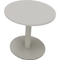 Soennecken Besprechungstisch communication, 72cm (H), 80x80cm (BxT), rund, lichtgrau / silber 4003969066045 Soennecken