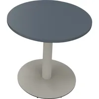 Soennecken Besprechungstisch communication, 72cm (H), 80x80cm (BxT), rund, lavagrau / silber 4003969066038 Soennecken