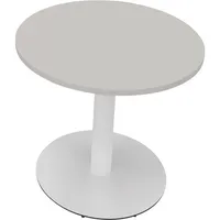 Soennecken Besprechungstisch communication, 72cm (H), 80x80cm (BxT), rund, lichtgrau / weiß 4003969066106 Soennecken