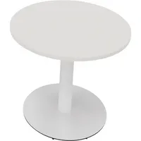 Soennecken Besprechungstisch communication, 72cm (H), 80x80cm (BxT), rund, weiß / weiß 4003969066076 Soennecken