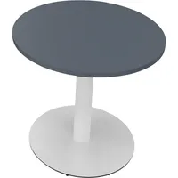 Soennecken Besprechungstisch communication, 72cm (H), 80x80cm (BxT), rund, lavagrau / weiß 4003969066090 Soennecken