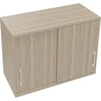 Soennecken Aufsatzschrank endless 820120171, abschließbar, 2 OH, eiche natur, 100x73,6x44,2cm (BxHxT) 4003969070677 Soennecken