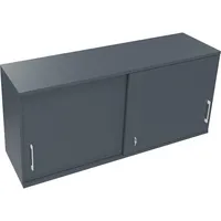 Soennecken Aufsatzschrank endless 820120382, abschließbar, 2 OH, lavagrau, 160x73,6x44,2cm (BxHxT) 4003969070776 Soennecken