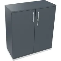 Soennecken Flügeltürenschrank endless 820114082, abschließbar, 3 OH, lavagrau, 100x113,3x44,2cm (BxHxT) 4003969066380 Soennecken