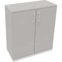 Soennecken Flügeltürenschrank endless 820114081, abschließbar, 3 OH, lichtgrau, 100x113,3x44,2cm (BxHxT) 4003969066595 Soennecken