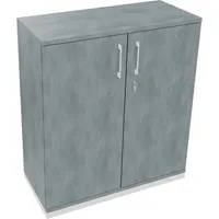 Soennecken Flügeltürenschrank endless 820114083, abschließbar, 3 OH, beton hell, 100x113,3x44,2cm (BxHxT) 4003969066335 Soennecken